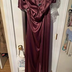 Elegant Purple Evening Gown